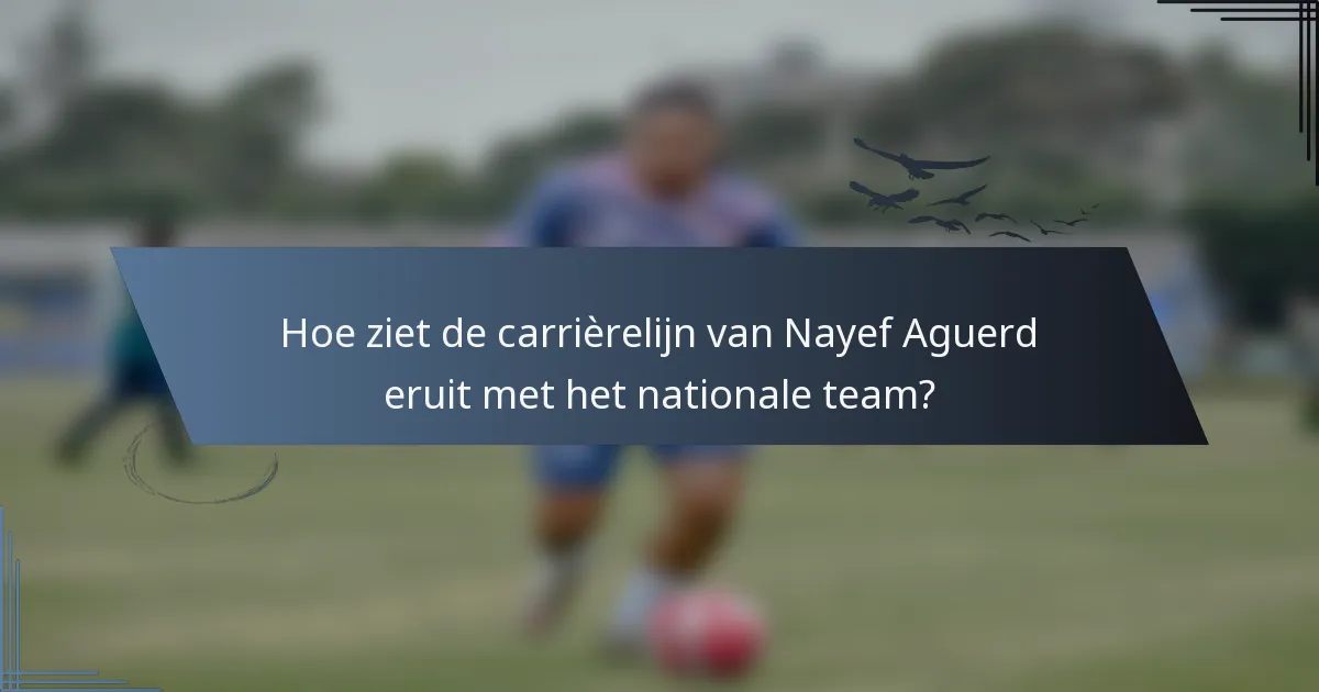 Hoe ziet de carrièrelijn van Nayef Aguerd eruit met het nationale team?